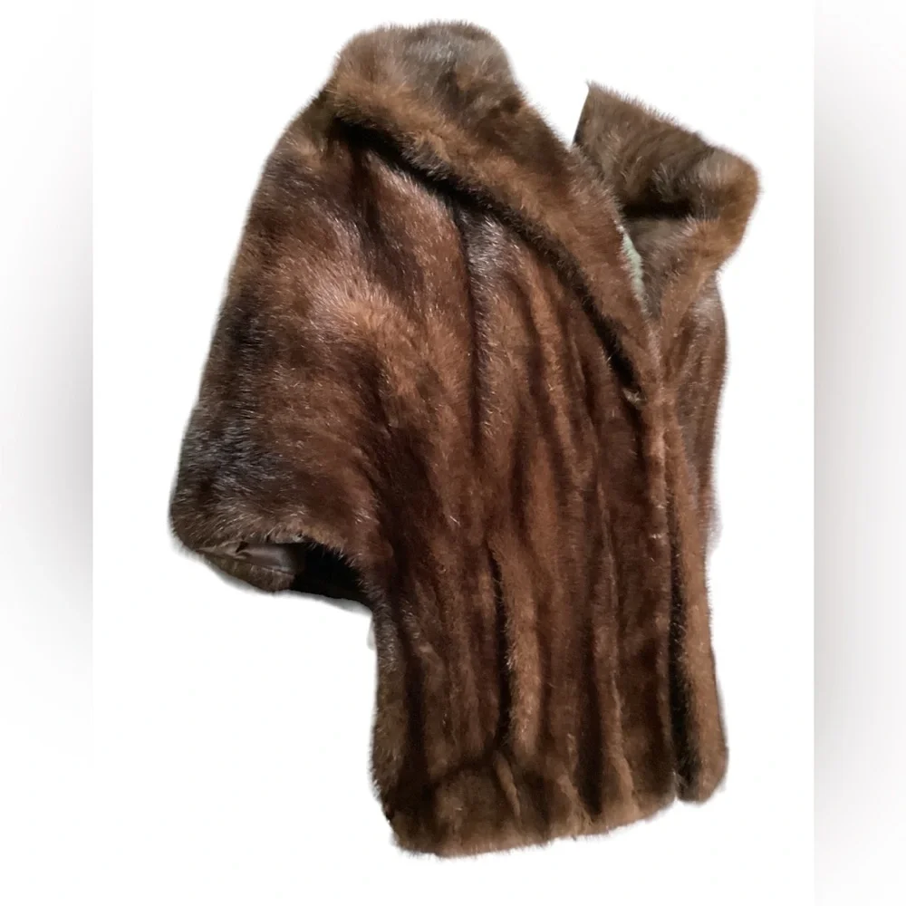 ❣️Custom Made❣️Mink Stole Shawl Wrap Collar M